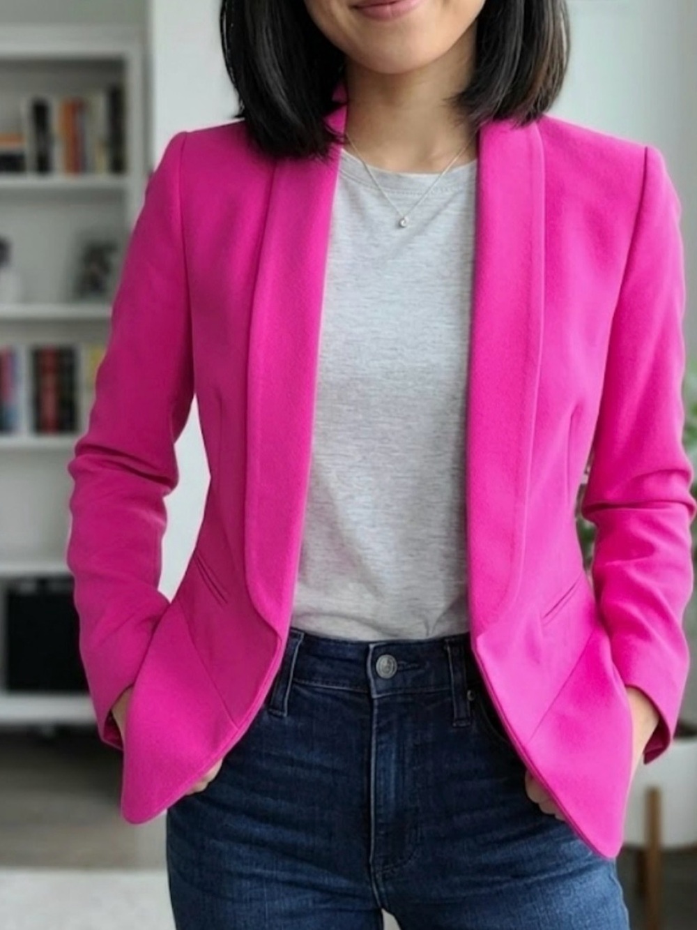 Express Hot Pink Blazer